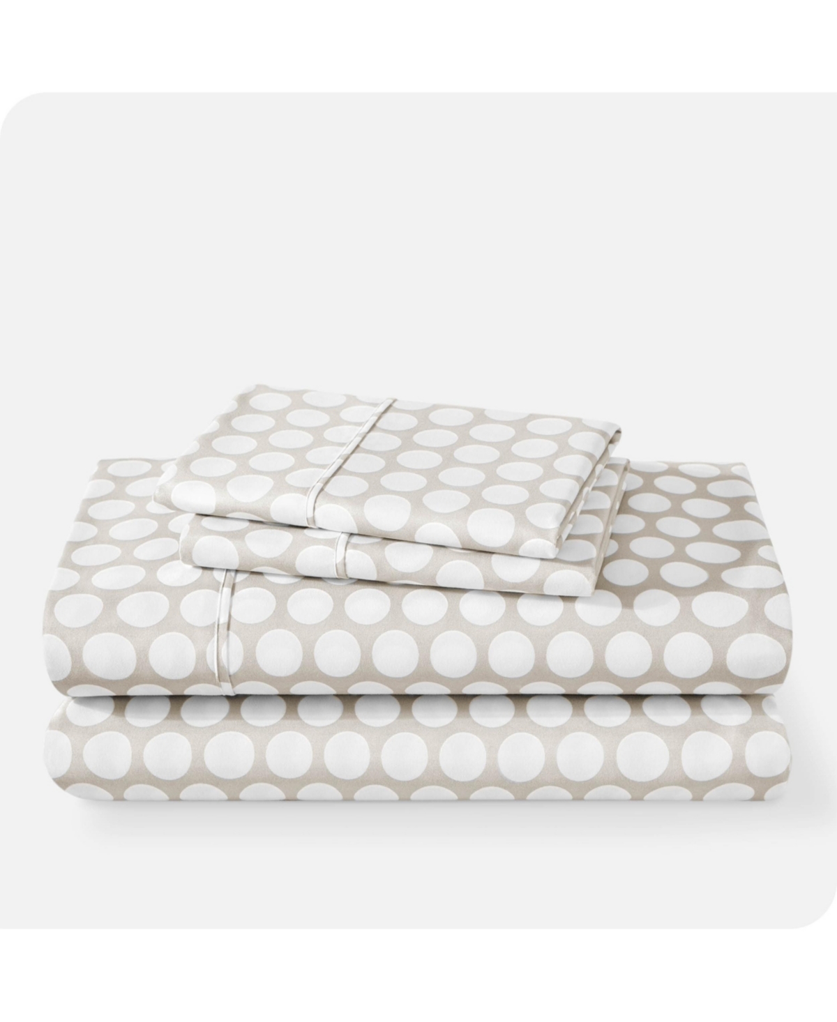Bare Home Ultra-Soft Double Brushed Print Sheet Set - Pennytile - stone/white