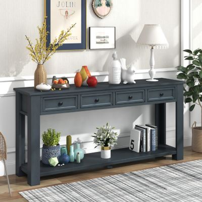 CONSOLE TABLE w/DRAWERS & SHELF for Entryway