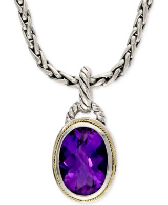 sterling amethyst necklace