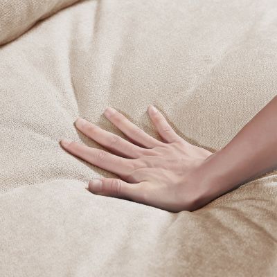 Feather Filled L-Shape Convertible Sectional Sofa