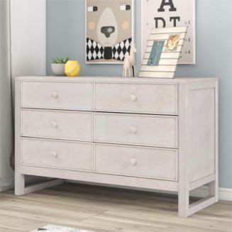 Rustic Wooden Dresser With 6 Drawers, Storage Cabinet For Bedroom ...