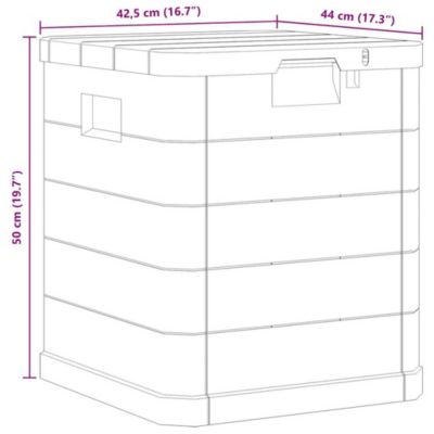 Storage Box Light Grey Plastic Medium Storage Box Rectangular