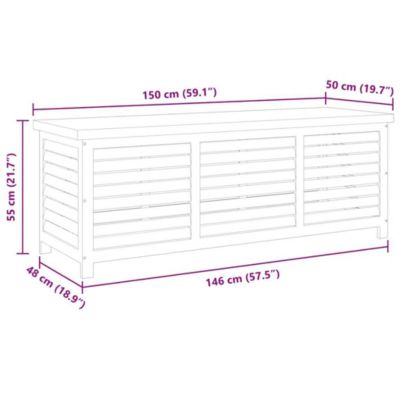 Storage Box Natural Eucalyptus Solid Eucalyptus Wood