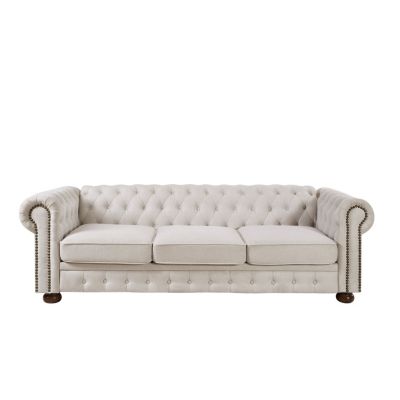 Chesterfield Sofa Linen Fabric