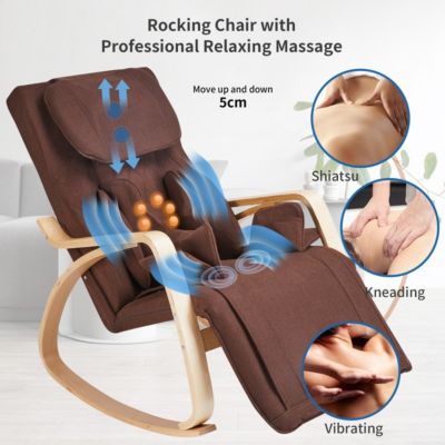 Relaxing Rocking Lounge Chair with Air Pressure Massage
