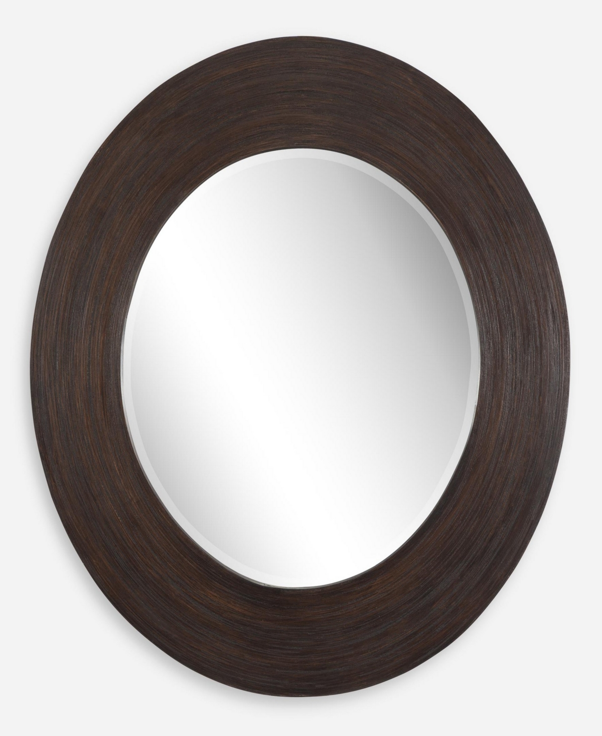 Dutton Round Mirror - Brown