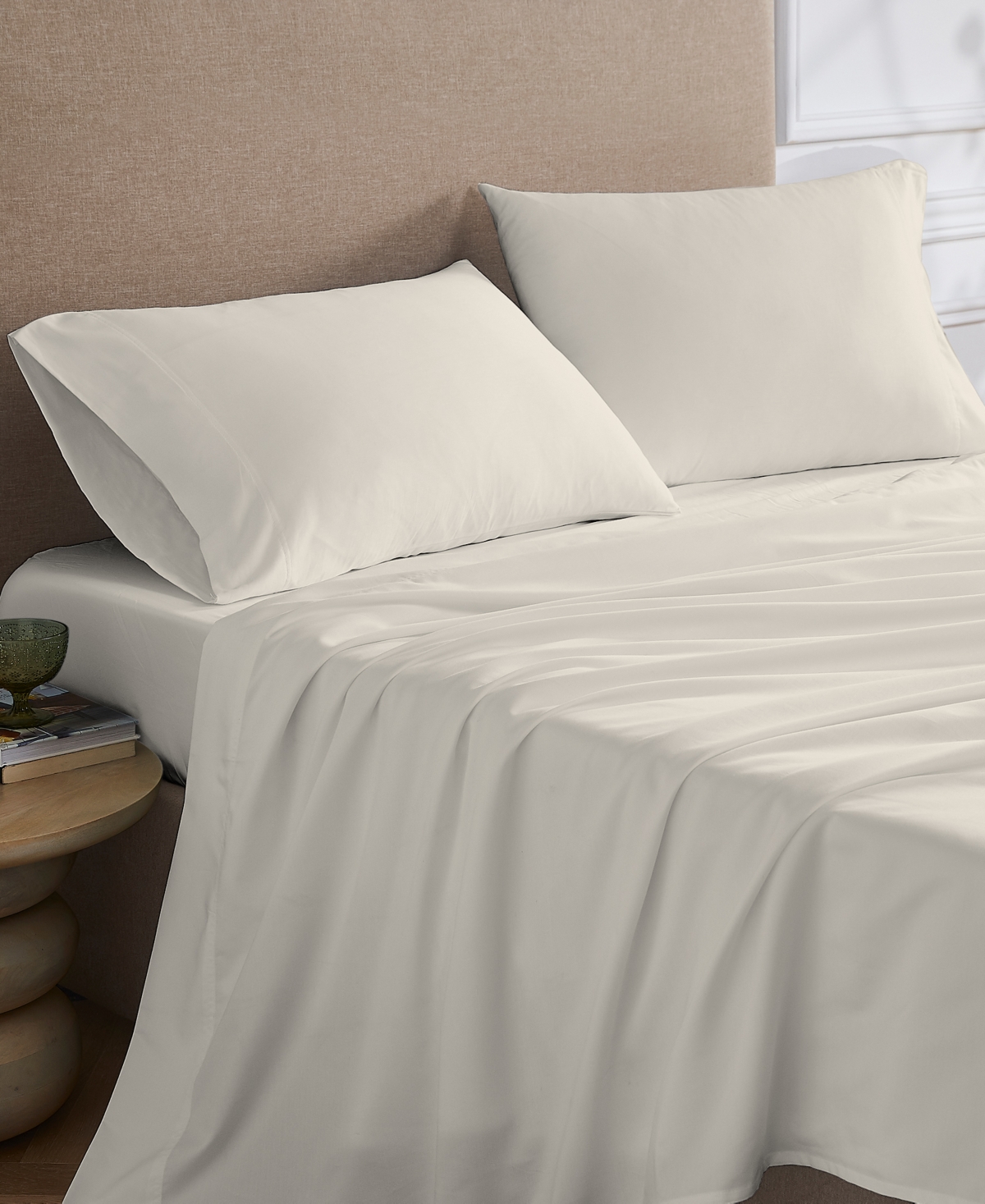 Purity Home Ultra-Light Cool Crisp 100% Cotton Percale -Pc. Sheet Set