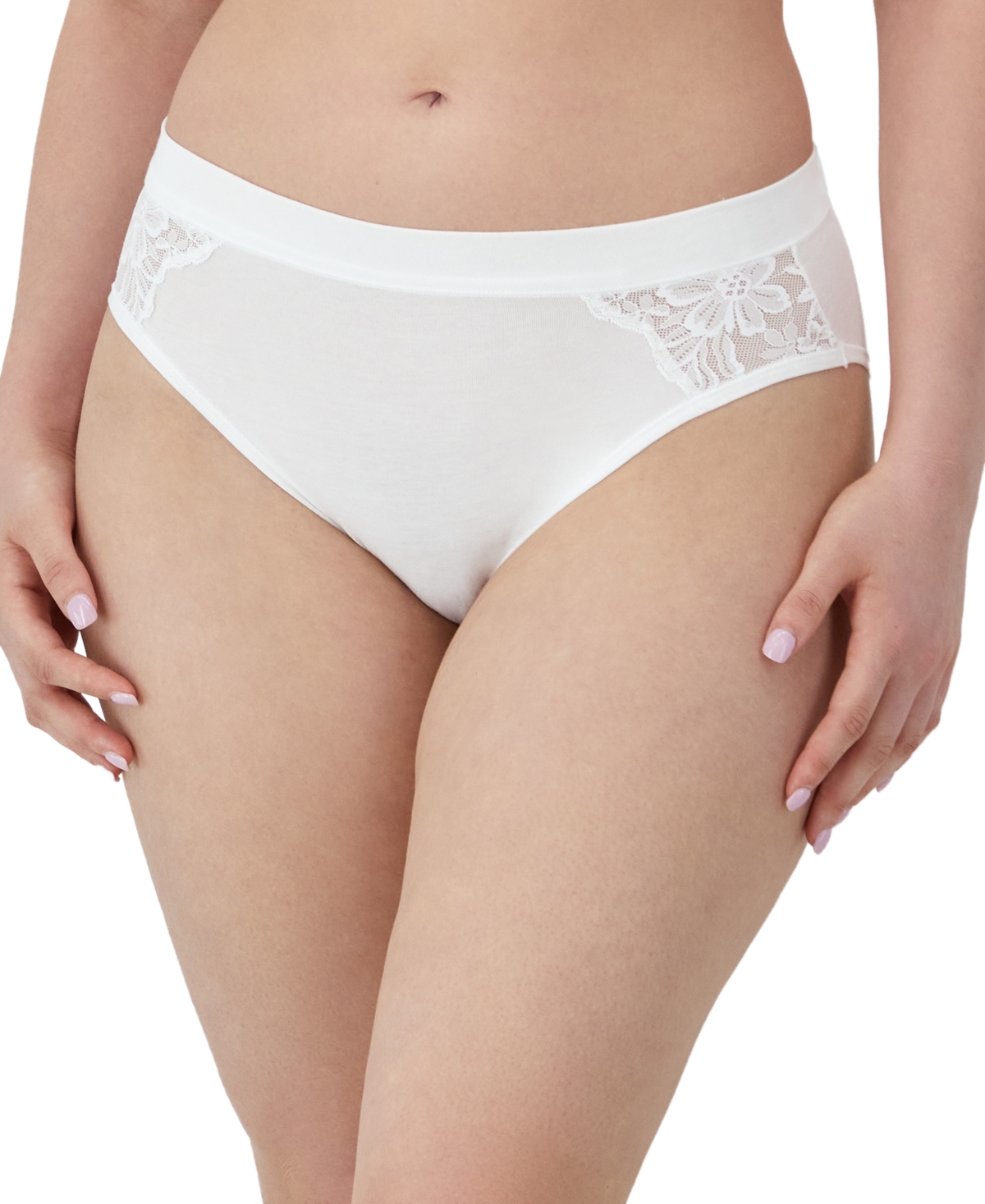 Women's Breathe Lace High-Cut Underwear Dfcmhh - ROSE TEA