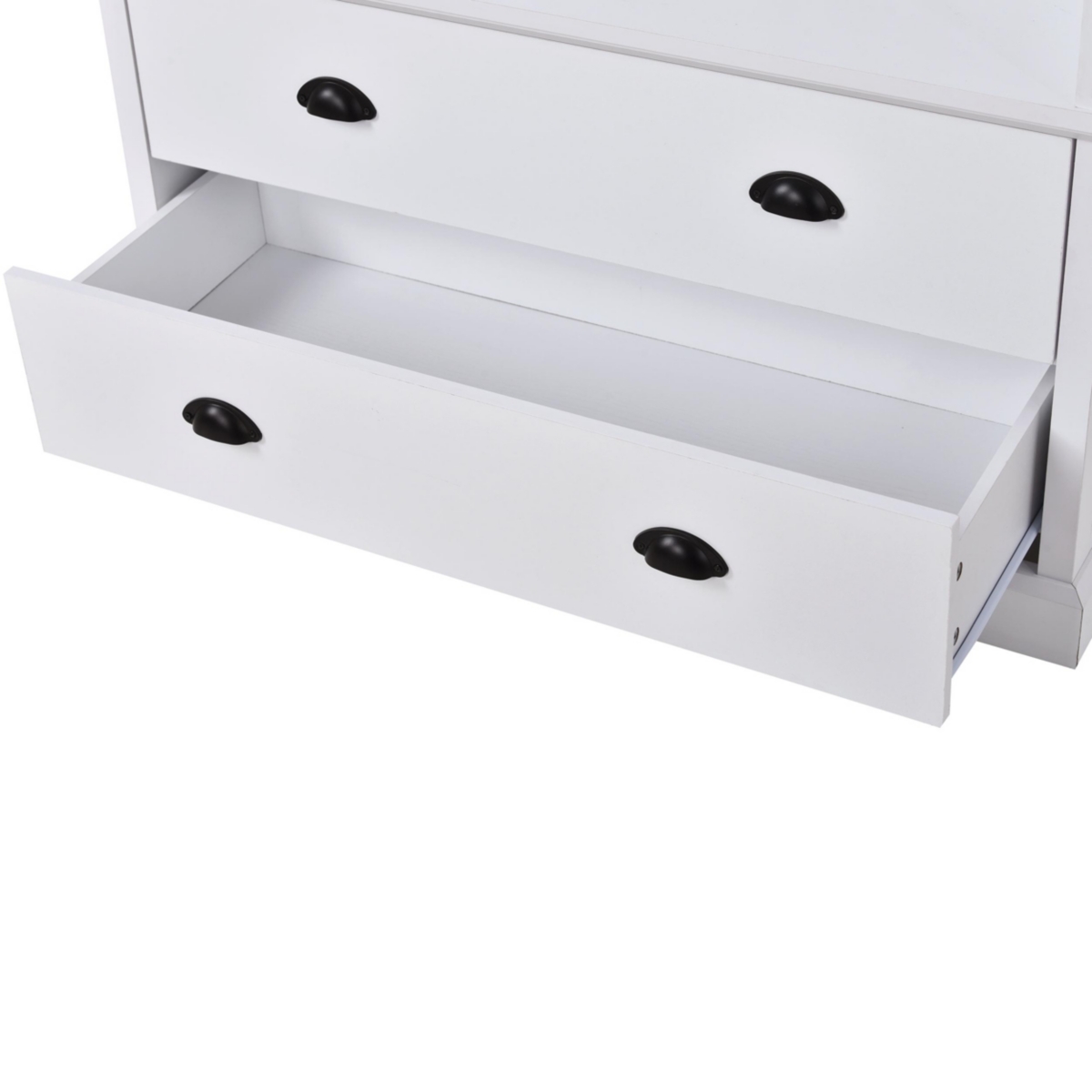 Streamdale Furniture Vintage Style Hallway Coat Rack with Drawers & Hooks