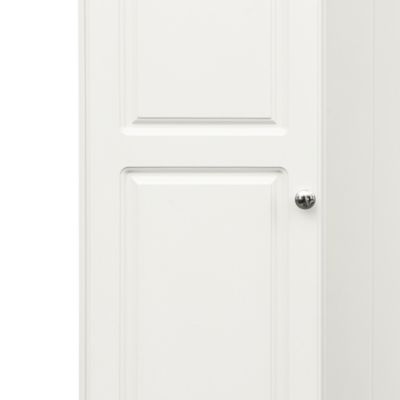  White Hall Tree with Bench and Shoe Cabinet