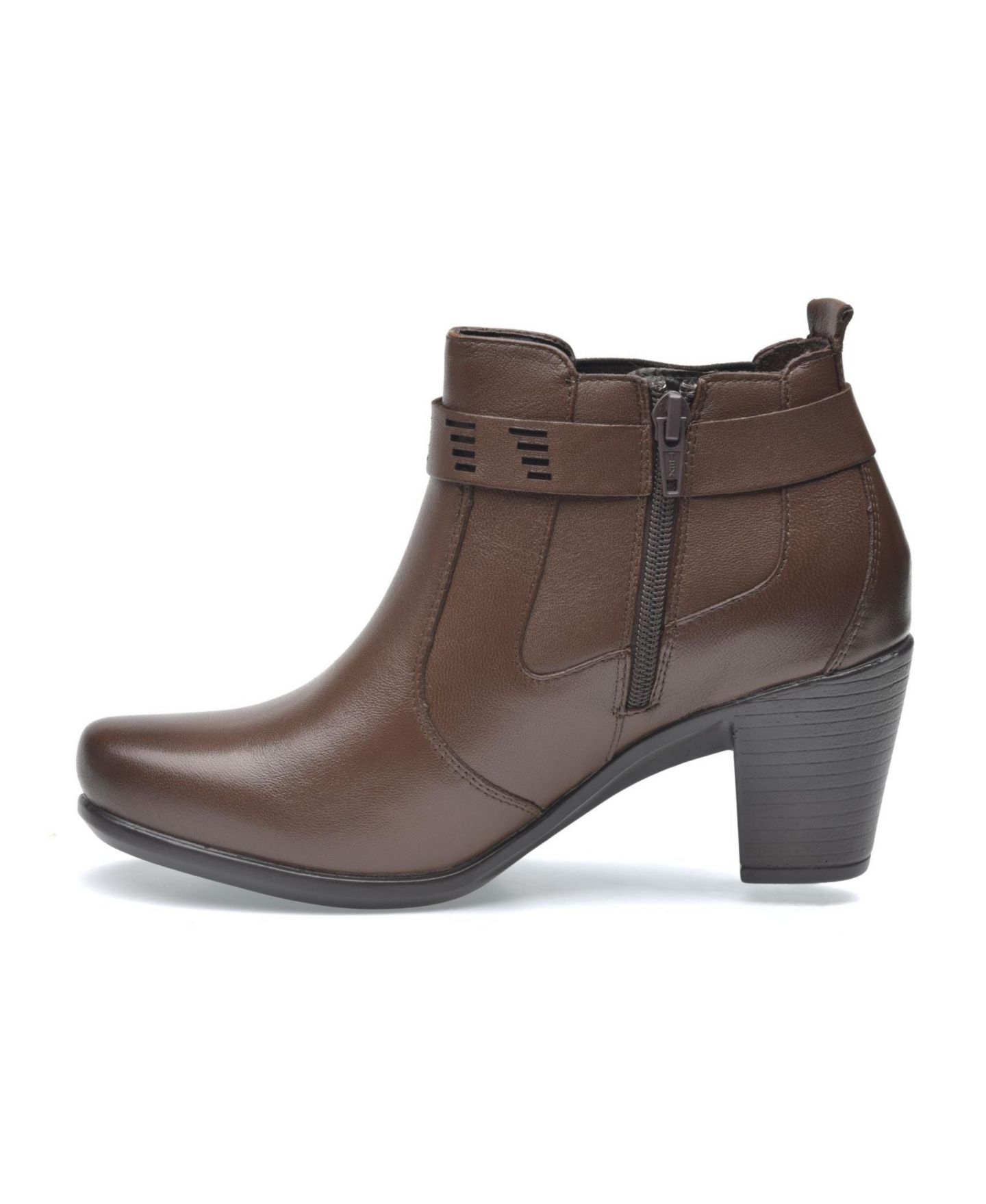 Женские ботинки PAZSTOR Premium Comfort Lambskin Leather Boots Britany, цвет: Коричневый — фото 3