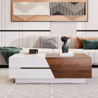 Extendable Coffee Table with Storage