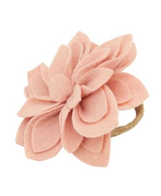 Felt Blossom Napkin Ring, Set of 4