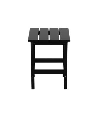 3-Piece Outdoor Patio Adirondack Coffee Table and Side Table Set