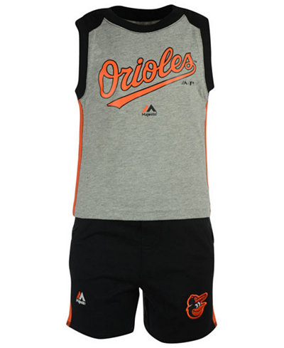 Majestic Toddlers' Baltimore Orioles Tank and Shorts Set