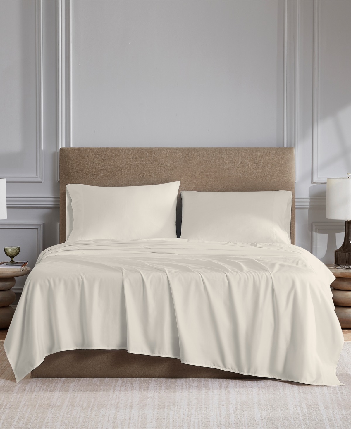 Purity Home Ultra-Light Cool Crisp 100% Cotton Percale -Pc. Sheet Set