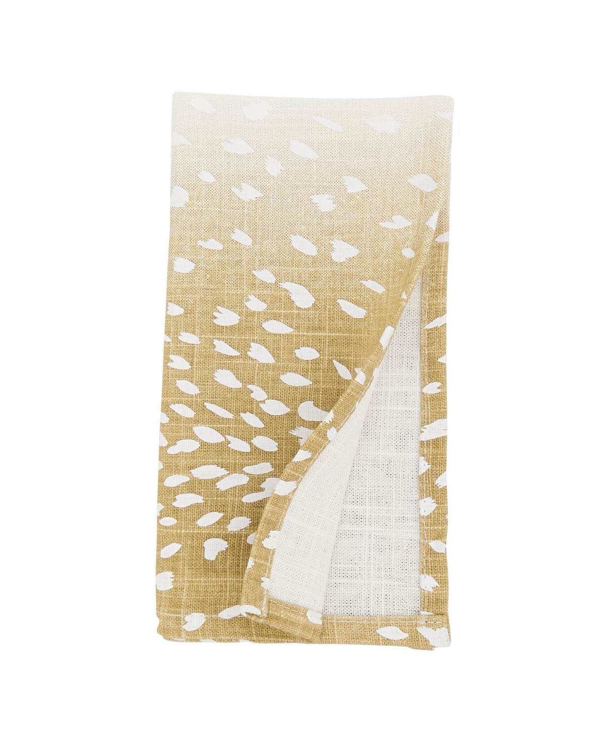 Saro Lifestyle Earthy Antelope Print Napkin Set Of 4, 20"x20" In Natural
