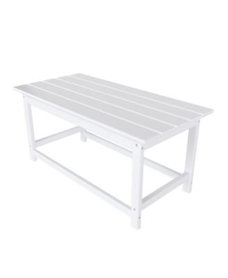 7 Piece Set Outdoor Folding Adirondack Chairs with Coffee Table Side Table