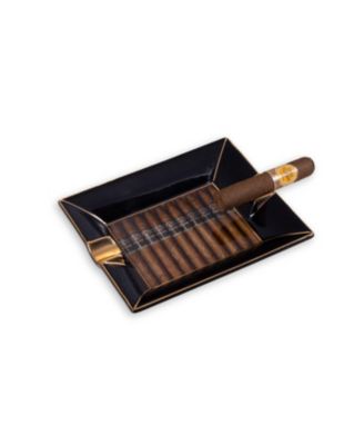 Cigar Design Porcelain Ashtray