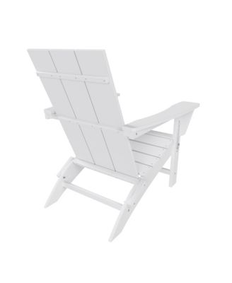 Modern Outdoor Folding Adirondack Chair (Set of 2)