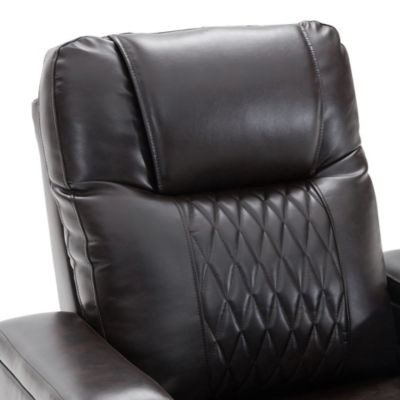 1 Pc  Upholstered Fabric  Power Motion, USB Charging, Arm Storage  Recliner Chair
