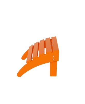 Classic Folding Adirondack Chair with Footrest Ottoman Set