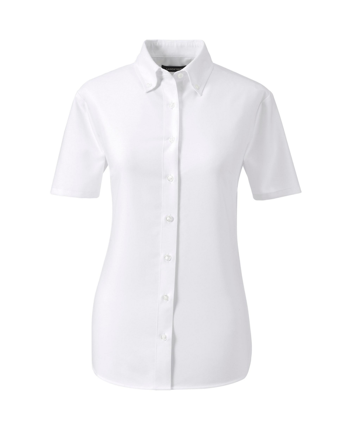 Women's School Uniform Short Sleeve Oxford Dress Shirt - French blue
