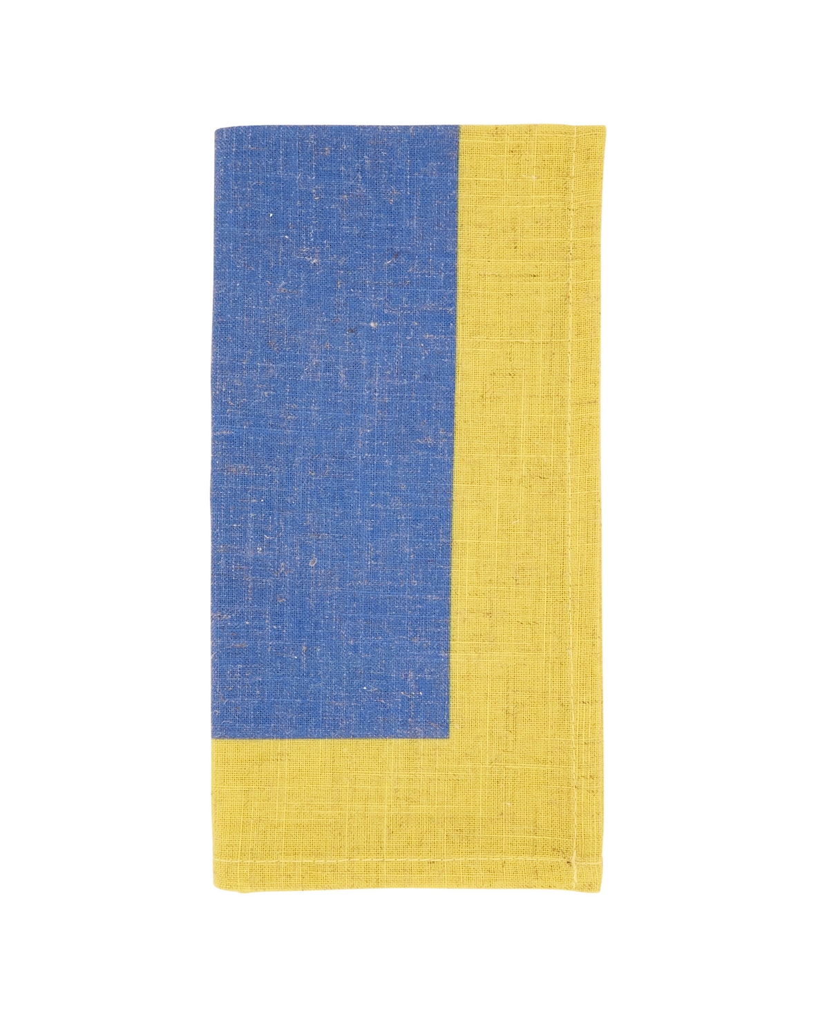 Saro Lifestyle Multicolored Band Napkin Set Of 4, 20"x20" In Seafoam