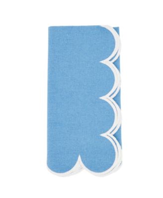 Scalloped Hem Napkin Set of 4,20"x20"