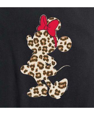 Trendy Plus Size Minnie Mouse Cheetah Silhouette Graphic T-Shirt