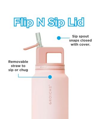 Alpine Flip 'N Sip Insulated Water Bottle with Straw 2pk 20 OZ + 40 OZ