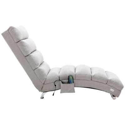 Streamdale Modern Indoor Linen Chaise Lounge