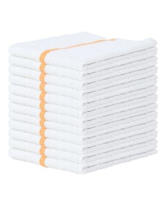Qwick Wick Cotton Bar Mop Towels, 16"x19", Set of 12