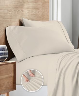 400 Thread Count Cotton Percale 4-Pc. Sheet Set, King