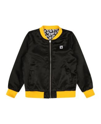 Girls Reversible Zip up Lightweight Bomber Jacket