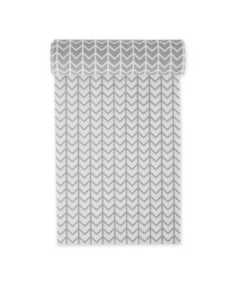 Fridge Shelf Liner Collection Non-Adhesive, Cut to fit, Machine Washable, 12x120", Gray Herringbone, 2 Piece