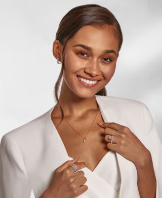 IGI Certified Lab Grown Diamond Solitaire 18" Pendant Necklace (1/2 ct. t.w.) in 14k White Gold or 14k Gold