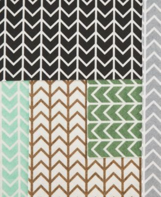 Fridge Shelf Liner Collection Non-Adhesive, Cut to fit, Machine Washable, 12x120", Bright Aqua Herringbone, 2 Piece
