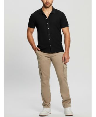 Men's Pointelle Short-Sleeve Knit Shirt