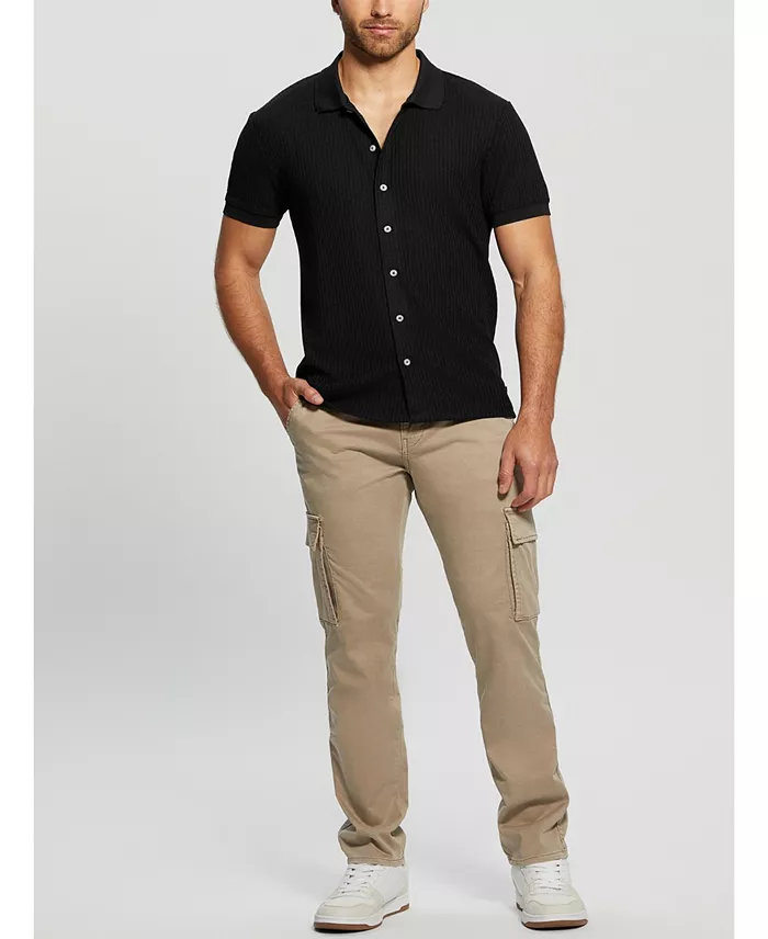 Men's Pointelle Short-Sleeve Knit Shirt - thumbnail 5