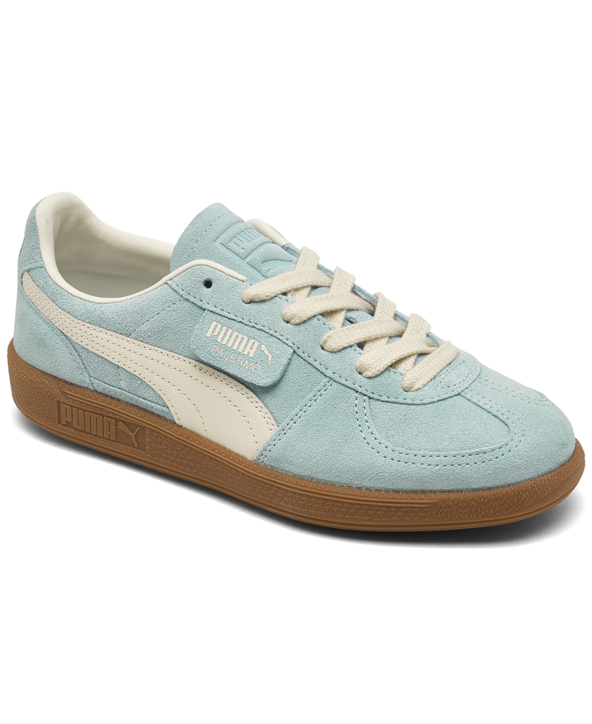 Women's Palermo Casual Sneakers from Finish Line - Light Blue/Gum