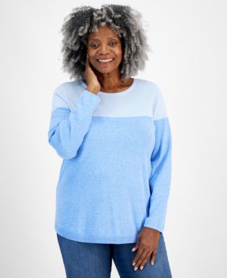 Round Hem Sweater With Pockets C2380Y/464A