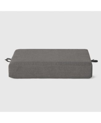 Set of 2 20" x 19" Outdoor Patio Seat Cushions Without Welt