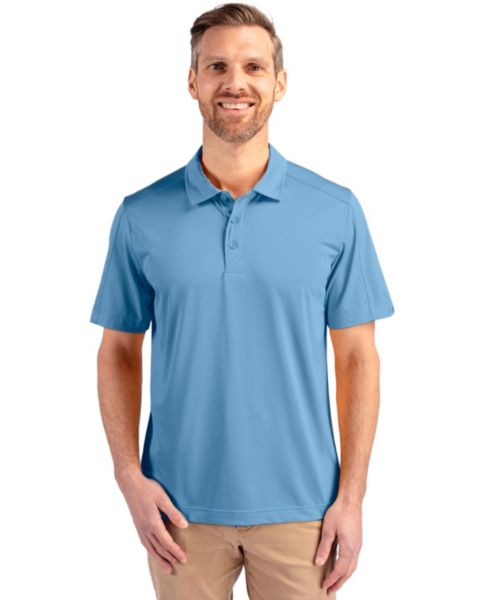 Мужское поло Cutter & Buck Prospect Textured Stretch Short Sleeve Polo Shirt, цвет: Atlas