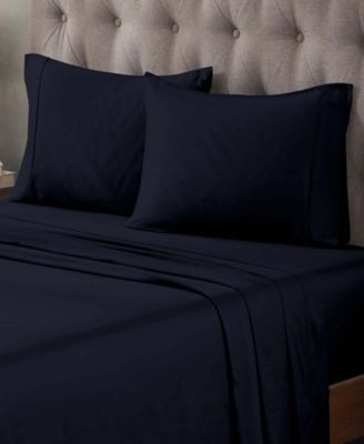 400-TC Egyptian Cotton Solid Deep Pocket Sheet Set, Queen