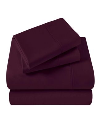 400-TC Egyptian Cotton Solid Deep Pocket Sheet Set, Split King