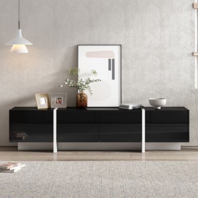Modern Rectangle TV Stand for TVs Up To 80"