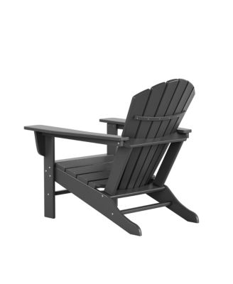Outdoor Adirondack Chair with Ottoman Side Table Set