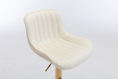 Adjustable Chrome Footrest with Velvet Base and Height Adjustment