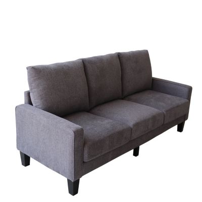 Modern Living Room Furniture Sofa In Dark Fabric